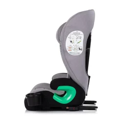 Chipolino Kindersitz Patrol i-Size Isofix (100-150cm) Kopfstütze Getränkehalter grau