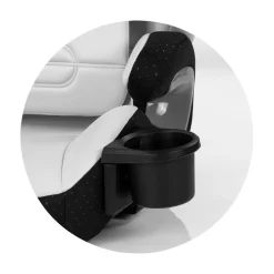 Chipolino Kindersitz Patrol i-Size Isofix (100-150cm) Kopfstütze Getränkehalter grau