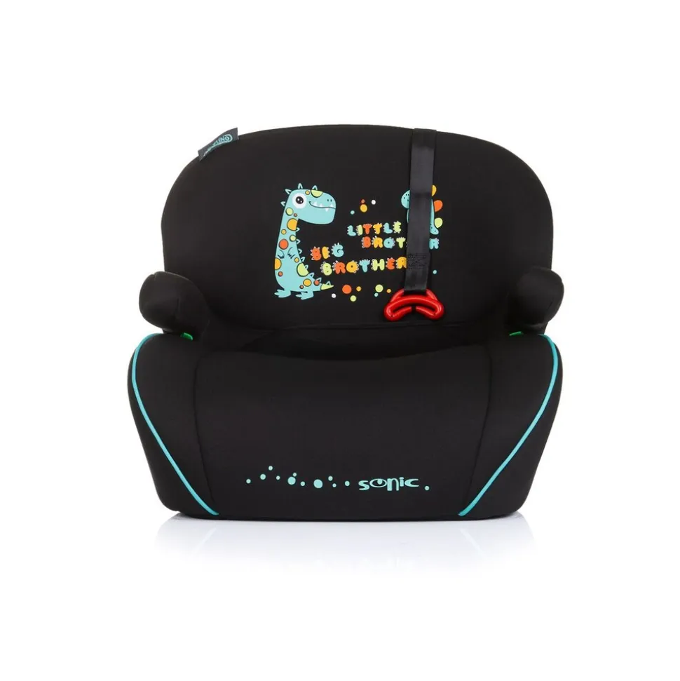 Chipolino Kindersitz, Sitzerhöhung Sonic Isofix, i-Size, 125-150 cm, Armlehne türkis