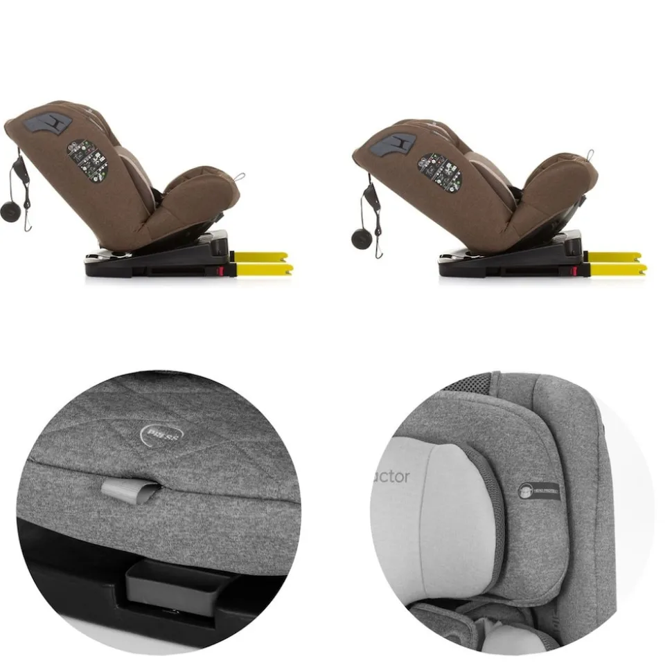 Chipolino Kindersitz X-Factor i-Size (40 - 150 cm) Isofix verstellbar drehbar braun