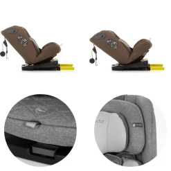 Chipolino Kindersitz X-Factor i-Size (40 - 150 cm) Isofix verstellbar drehbar braun