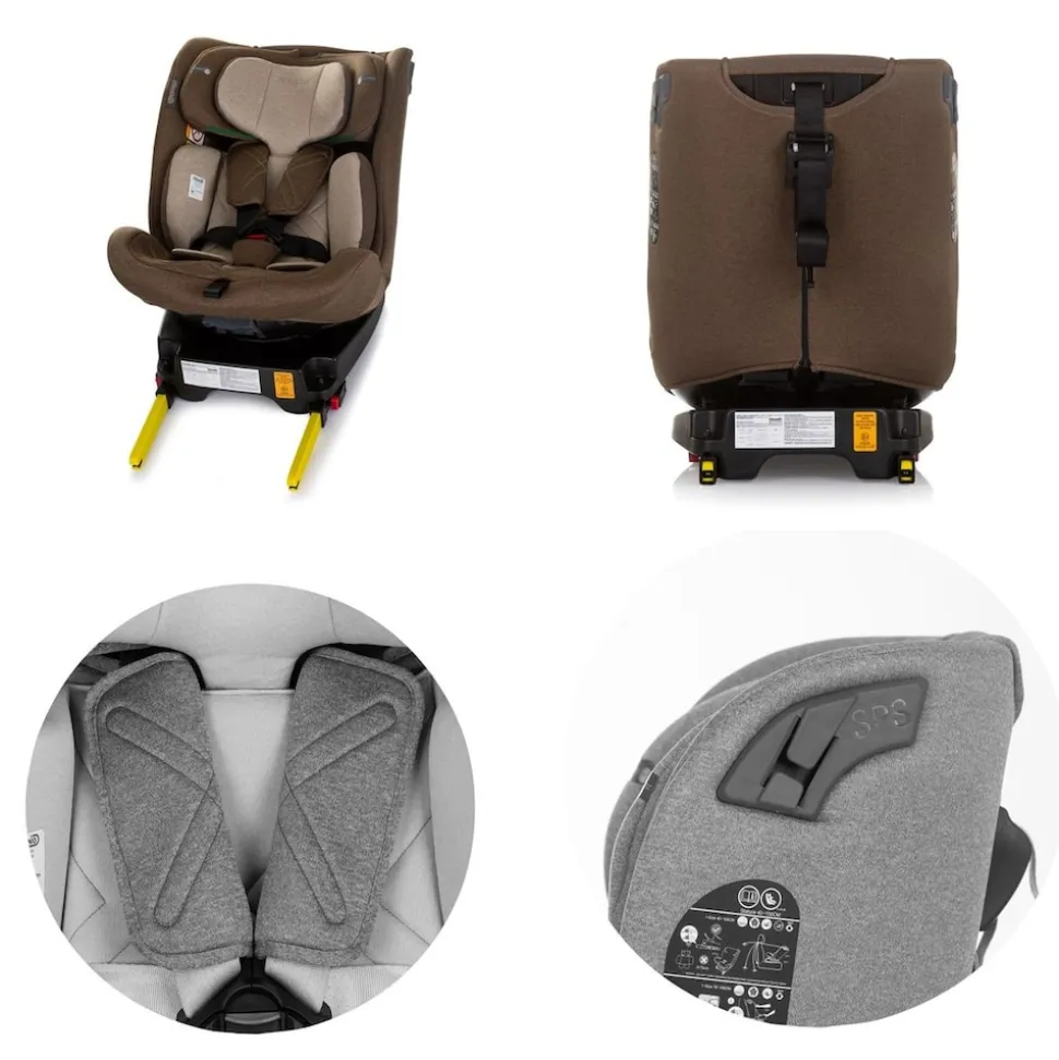 Chipolino Kindersitz X-Factor i-Size (40 - 150 cm) Isofix verstellbar drehbar braun