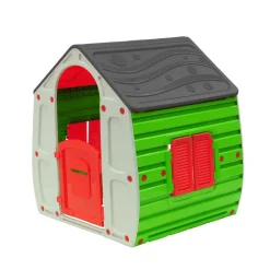 Chipolino Kinderspielhaus Magical, Tür und Fenster zum Öffnen, Briefschlitz grau