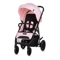 Chipolino Kinderwagen Buggy Insta, Fußabdeckung, Federung, Korb, Gurt, klappbar rosa