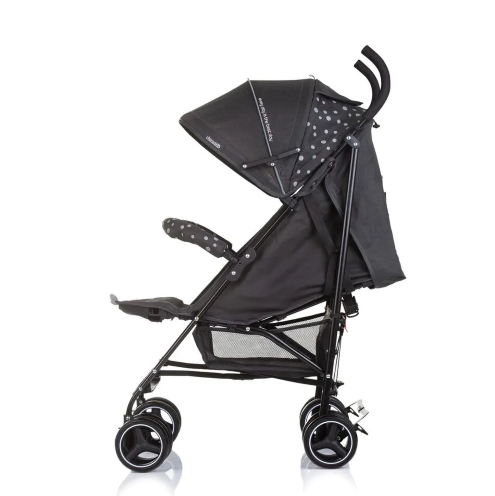 Chipolino Kinderwagen Milano Buggy bis 22 kg, Rückenlehne verstellbar, faltbar schwarz