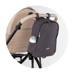 Chipolino Kinderwagen Rucksack universal Wickelrucksack Reißverschluss Gurte schwarz
