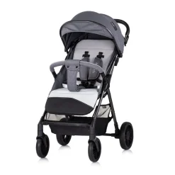 Chipolino Kinderwagen Sparkle, Buggy, faltbar, Gurt am Griff, verstellbar grau