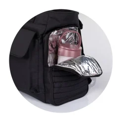 Chipolino Kinderwagentasche Wickeltasche universell Wickelauflage Reißverschluss schwarz