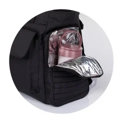 Chipolino Kinderwagentasche Wickeltasche universell Wickelauflage Reißverschluss schwarz