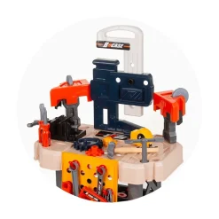 Chipolino Kinderwerkbank, 78-teiliges Spielzeugwerkzeugset, Helm, Bohrer, Säge schwarz