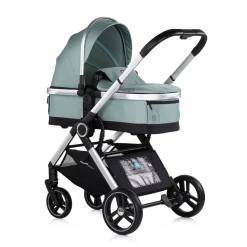 Chipolino Kombikinderwagen Euphoria 3in1 Sportsitz Babyschale umbaubar klappbar grün