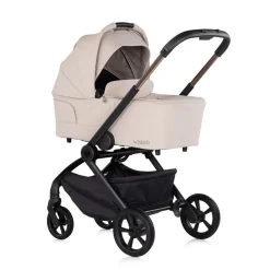 Chipolino Kombikinderwagen Winner 2 in 1 Babywanne klappbar Fußabdeckung Korb beige
