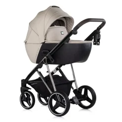 Chipolino Kombikinderwagen 3 in 1 Imperium Babyschale Babywanne Tasche Korb Gurt beige