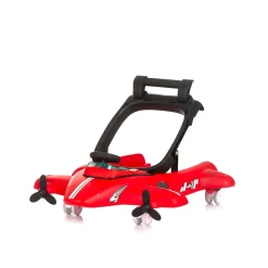 Chipolino Lauflernhilfe Airplane 3 in 1 Lauflernwagen, Musik, Schiebespielzeug rot