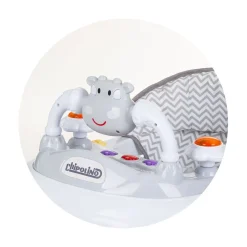 Chipolino Lauflernhilfe Little Cow Räder Stopper Höhenverstellbar Musik Licht grau