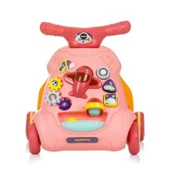 Chipolino Lauflernwagen Plane Musik, Bälle, mit unterschiedlichen Spielzeugen rosa