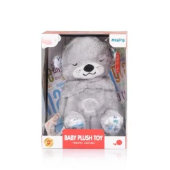 Chipolino Musik Plüschtier Otter, Lichter, Musikspielzeug, Geräusche, Melodien grau