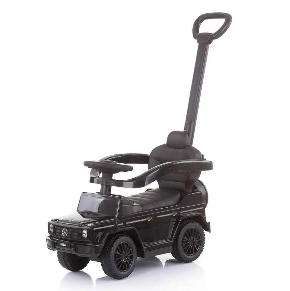 Chipolino Rutscher Mercedes Benz G350d 2 in 1 Schubstange Dach Musik, Trittstufe schwarz