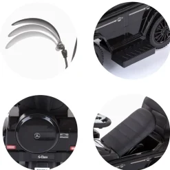 Chipolino Rutscher Mercedes Benz G350d 2 in 1 Schubstange Dach Musik, Trittstufe schwarz
