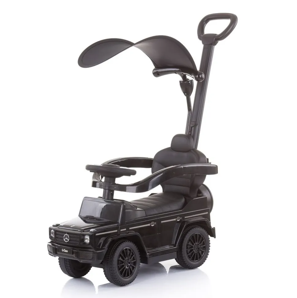 Chipolino Rutscher Mercedes Benz G350d 2 in 1 Schubstange Dach Musik, Trittstufe schwarz