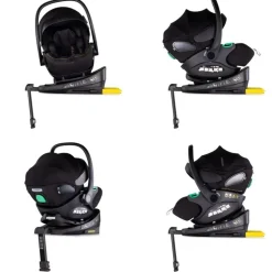 Chipolino Set Babyschale Isofix-Station Winner i-Size (40-87cm) Gruppe 0+ schwarz