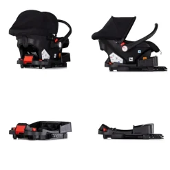 Chipolino Set Babyschale Isofix Basis-Station Vista i-Size (40-87cm) verstellbar schwarz