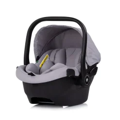 Chipolino Set Babyschale Pearl i-Size (40-85cm) Isofix-Basis-Station Adapter grau