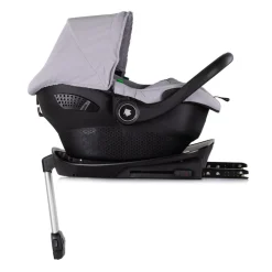 Chipolino Set Babyschale Pearl i-Size (40-85cm) Isofix-Basis-Station Adapter grau