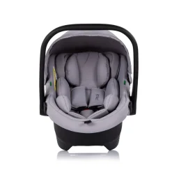 Chipolino Set Babyschale Pearl i-Size (40-85cm) Isofix-Basis-Station Adapter grau