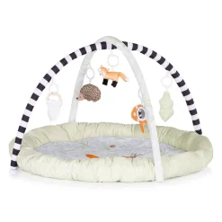 Chipolino Spielbogen, Krabbeldecke Wald, 5 abnehmbare Hängespielzeuge, ab Geburt beige