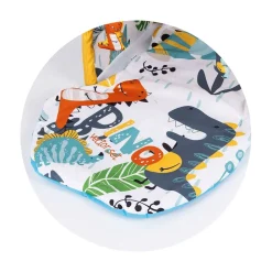 Chipolino Spielbogen Tunnel Haus Dino Stofftiere Krabbeldecke Spiegel ab Geburt gelb