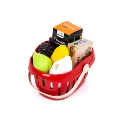 Chipolino Spielzeug Registrierkasse 24-teilig Scanner Kartenleser Obst Korb Geld rot