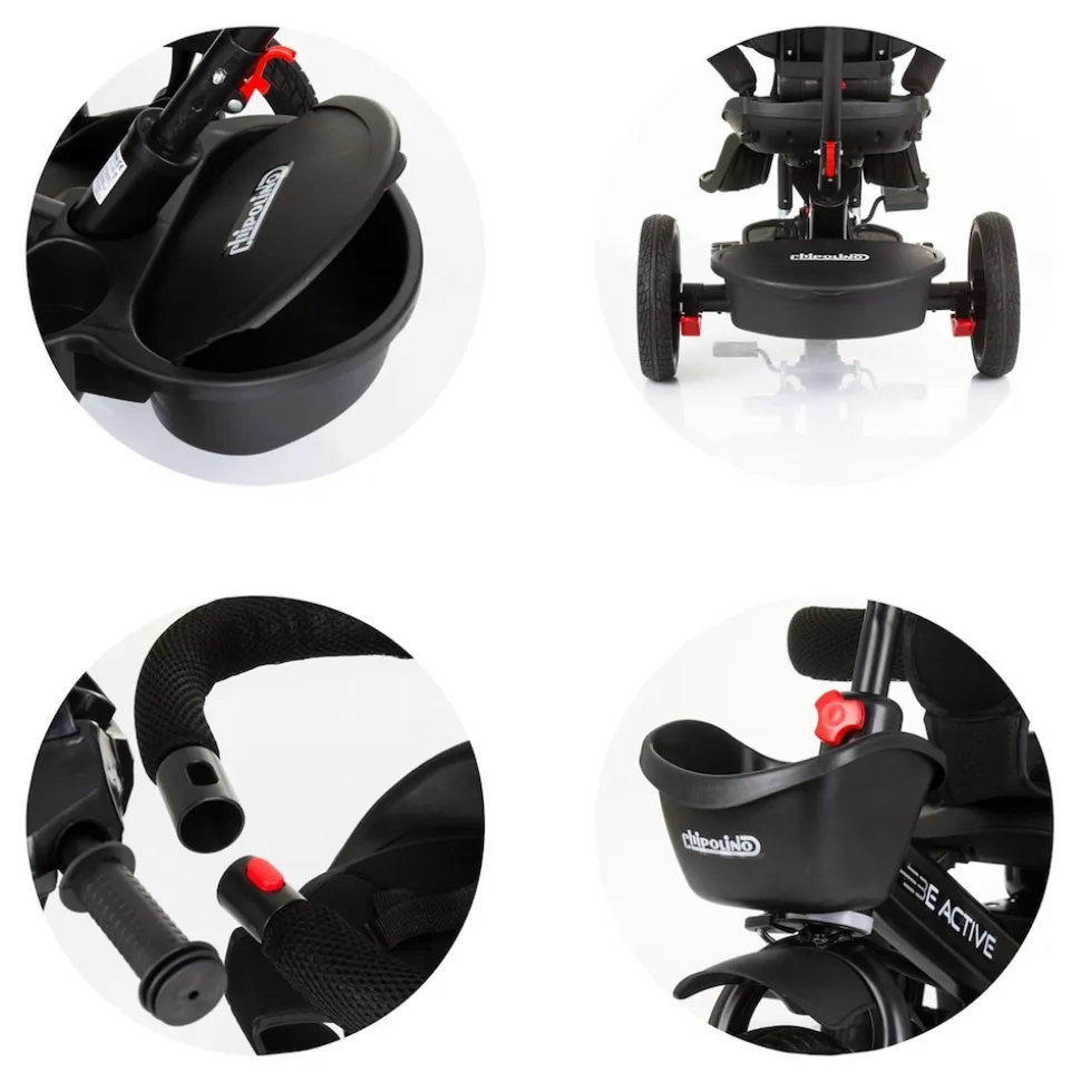 Chipolino Tricycle Dreirad Be Active 2 in 1 Sitz drehbar Musik Licht drehbar bunt