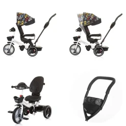 Chipolino Tricycle Dreirad Be Active 2 in 1 Sitz drehbar Musik Licht drehbar bunt