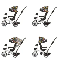 Chipolino Tricycle Dreirad Be Active 2 in 1 Sitz drehbar Musik Licht drehbar bunt