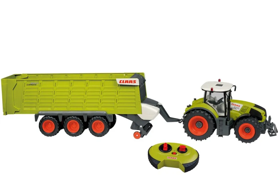 Claas ferngesteuerter Traktor Axion 870 + Anhänger Cargos 9600 (Maßstab 1:16) Trecker Trekker