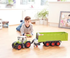 Claas ferngesteuerter Traktor Axion 870 + Anhänger Cargos 9600 (Maßstab 1:16) Trecker Trekker