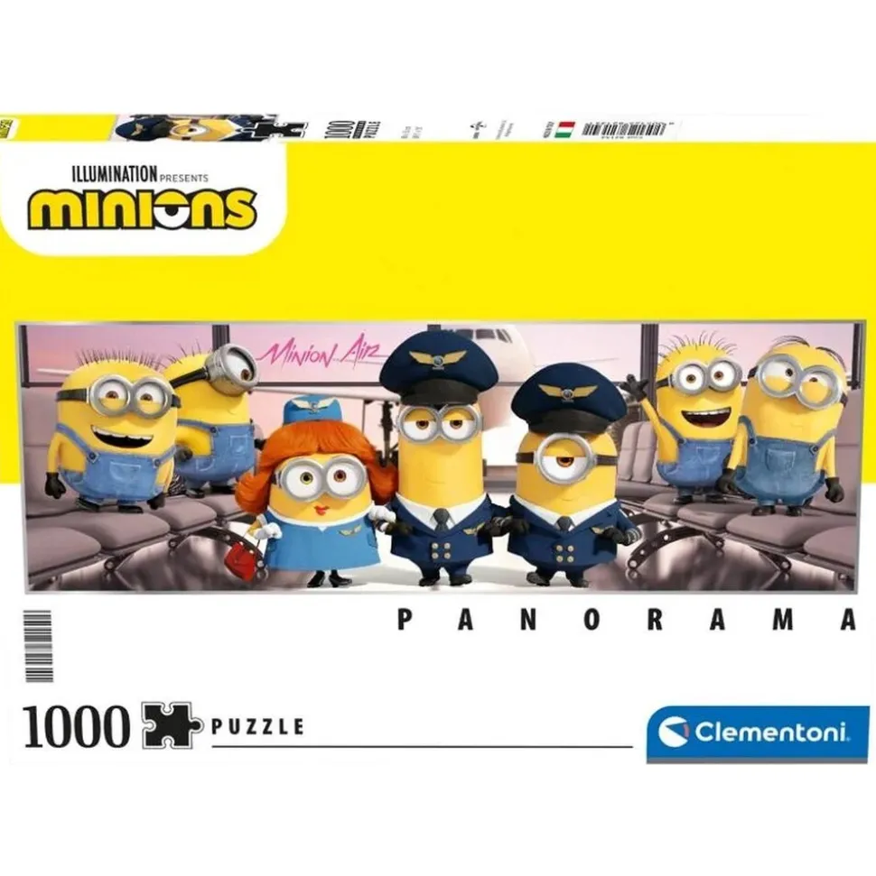Clementoni 82134 - Puzzle - Minions 1000 Teile Panoramaformat Kinder Erwachsene Filmspaß