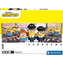 Clementoni 82134 - Puzzle - Minions 1000 Teile Panoramaformat Kinder Erwachsene Filmspaß