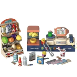 Coemo 2in1 Spielzeugkasse und Supermarkt Nico 42 tlg Zubehör