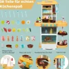Coemo Kinderküche Paula Spielküche GELB mit viel Zubehör