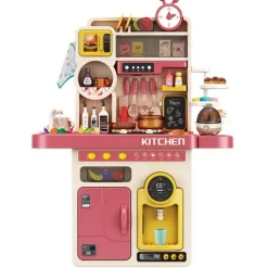 Coemo Kinderküche Tony Spielküche ROSA mit viel Zubehör