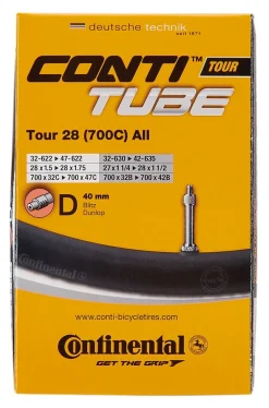 CONTINENTAL-Fahrradgruppenschlauch, 27" x 1 1/4 - 28" x 1.75, Patentventil
