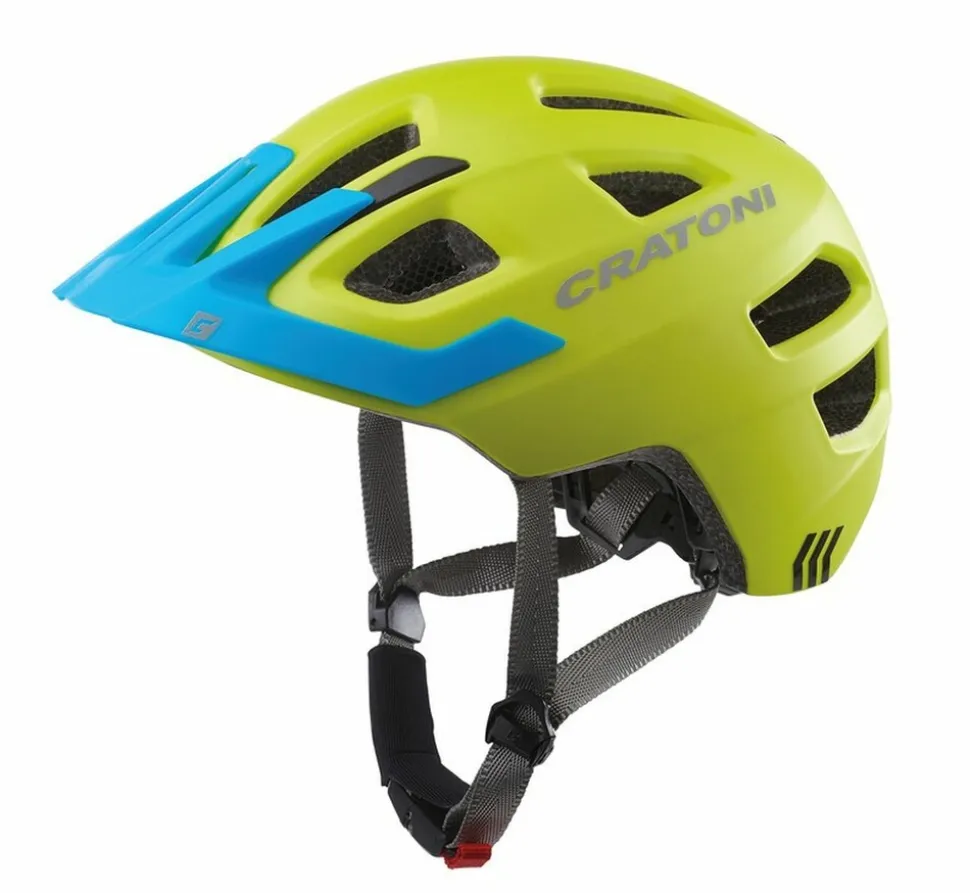 CRATONI Kinder-Fahrradhelm Maxster Pro lime/blau matt