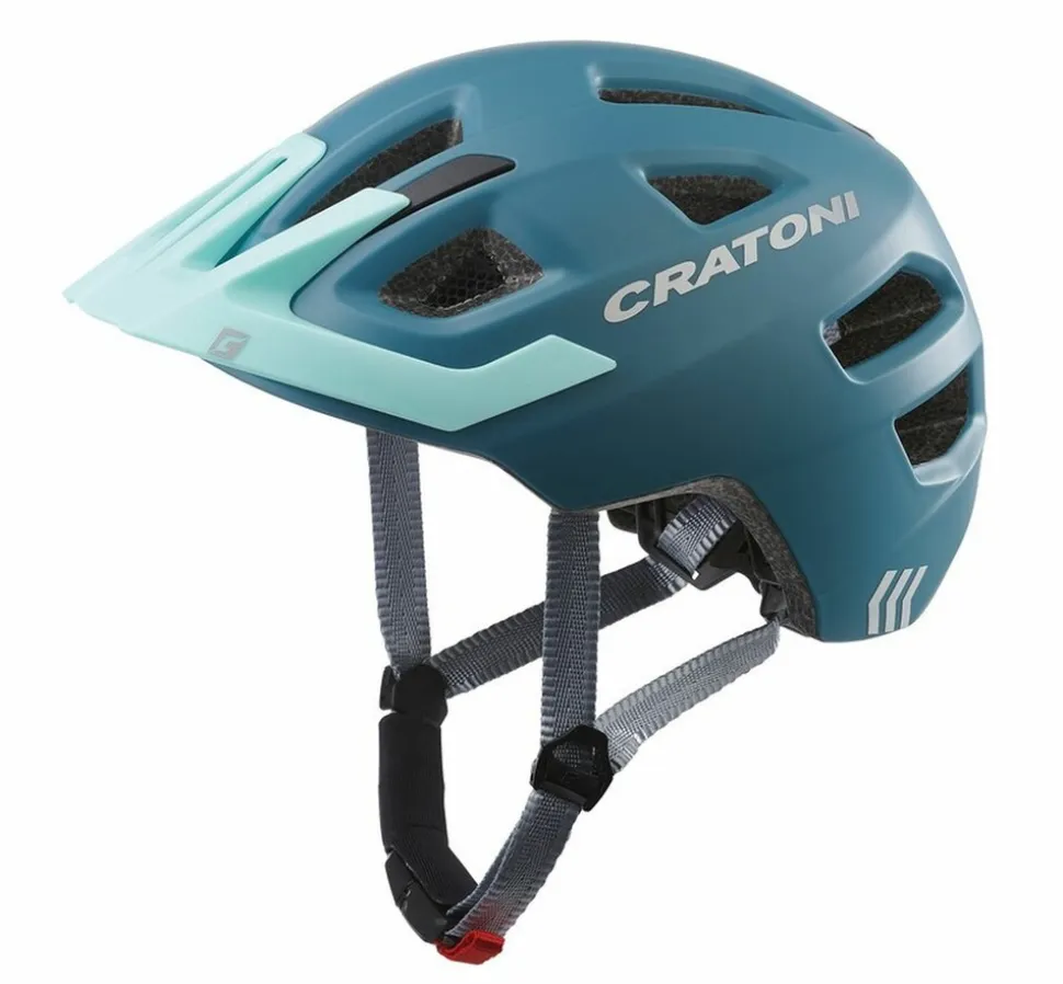 CRATONI Kinder-Fahrradhelm Maxster Pro steel/blau matt