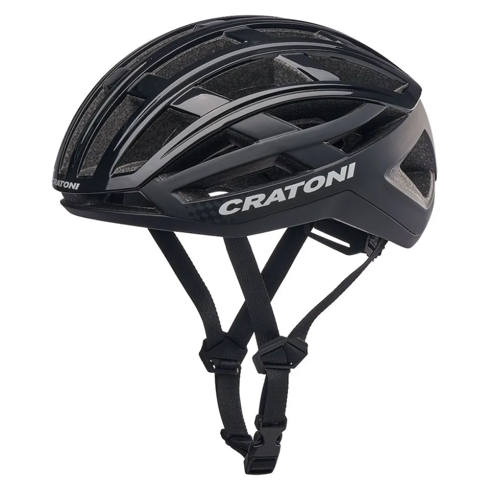 CRATONI Rennrad-/ Gravel Fahrradhelm C-AirLite, black glossy