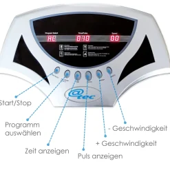Crazy Fit Massage Fitness Vibrationsplatte inkl. Bänder Silber