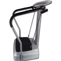 Crazy Fit Massage Fitness Vibrationsplatte inkl. Bänder Silber