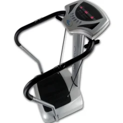 Crazy Fit Massage Fitness Vibrationsplatte inkl. Bänder Silber