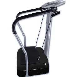 Crazy Fit Massage Fitness Vibrationsplatte inkl. Bänder Silber
